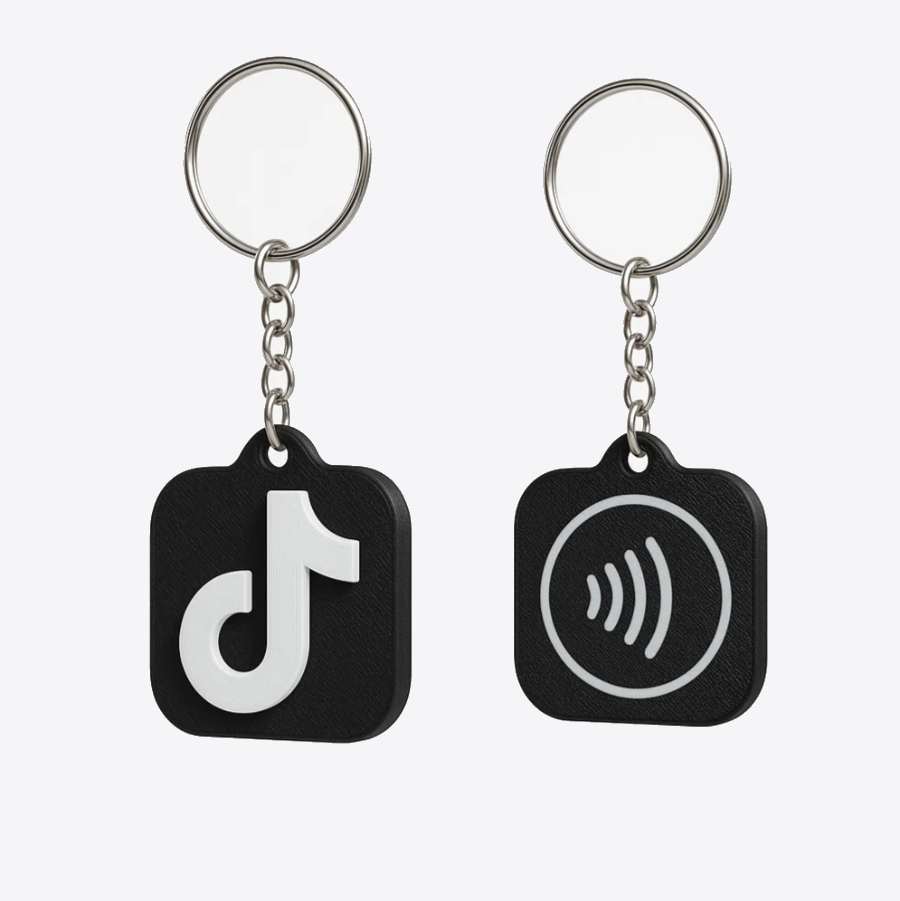 Breloki NFC z logo TikTok